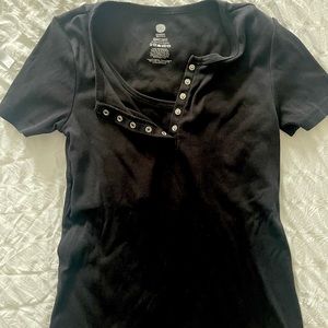 Kindred bravely organic cotton nursing short sleeve t shirt, black, size small